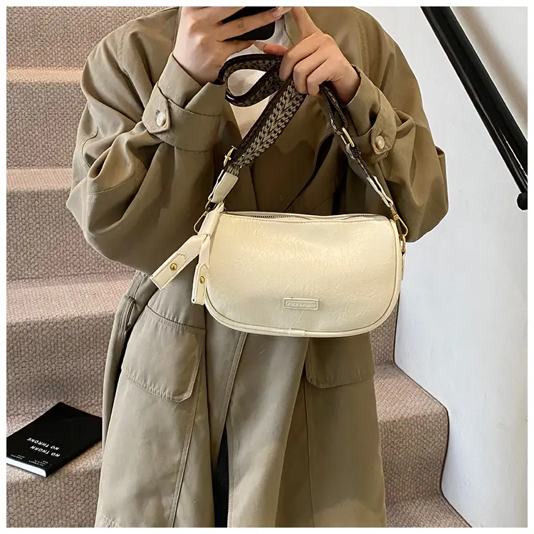 2024 Small Messenger Bag Women Brown Black White — feature 33