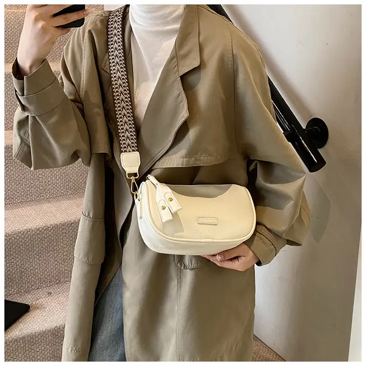 2024 Small Messenger Bag Women Brown Black White — feature 34