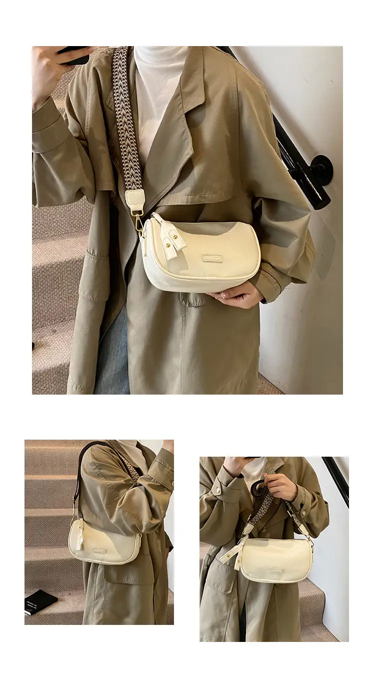 2024 Small Messenger Bag Women Brown Black White — feature 8