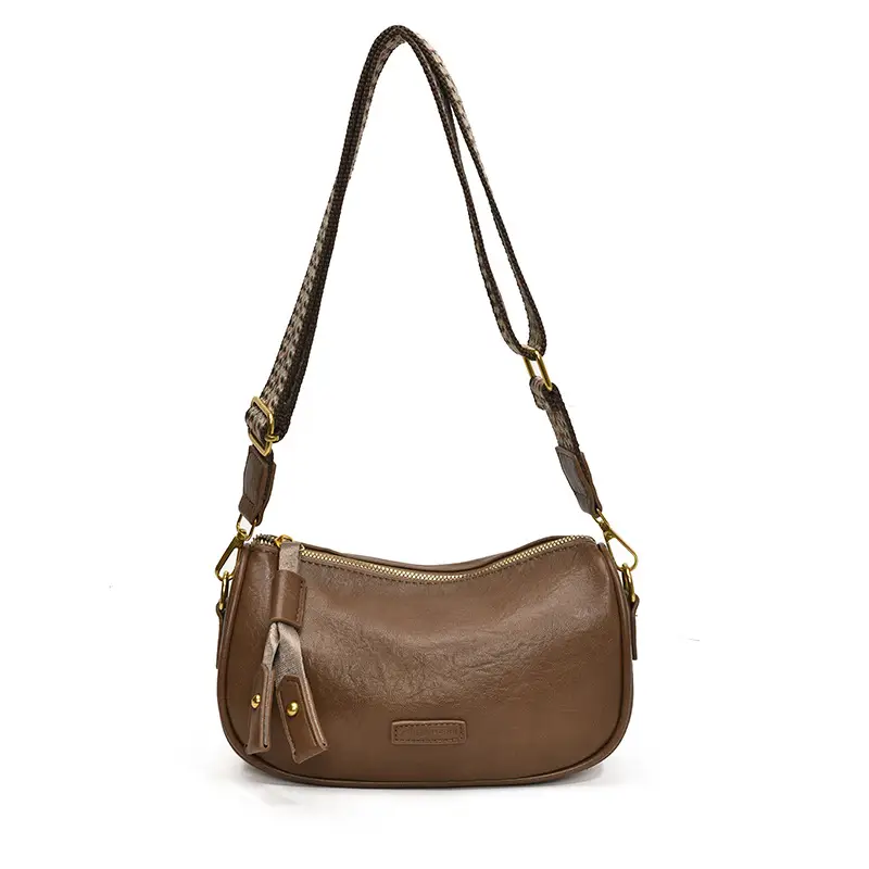 2024 Small Messenger Bag Women Brown Black White - Image 3