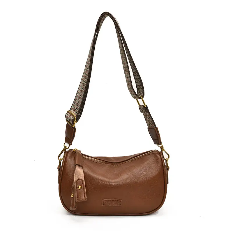2024 Small Messenger Bag Women Brown Black White - Image 4