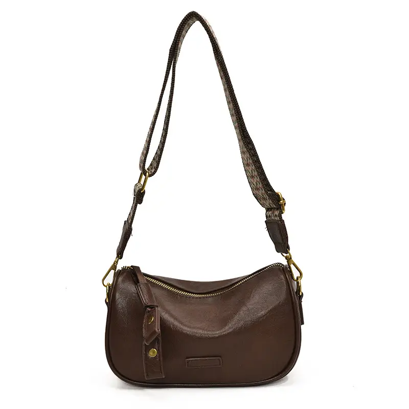 2024 Small Messenger Bag Women Brown Black White - Image 5