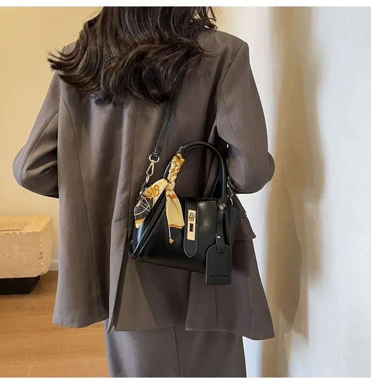 French Fashion Litchi Pattern Bucket Bag Women 2024 — feature 19