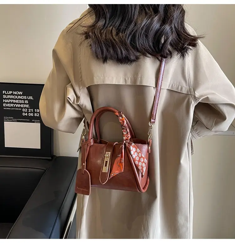 French Fashion Litchi Pattern Bucket Bag Women 2024 — feature 33