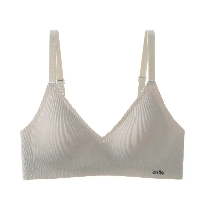 Non-marking Naked Underwear Women's Jelly Soft Support Auxilum Adjustable Ultra-soft Thin Bra without Steel Ring — feature 11
