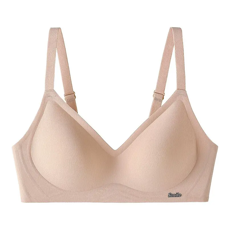 Non-marking Naked Underwear Women's Jelly Soft Support Auxilum Adjustable Ultra-soft Thin Bra without Steel Ring — feature 12
