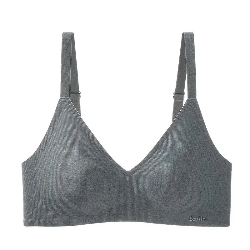 Non-marking Naked Underwear Women's Jelly Soft Support Auxilum Adjustable Ultra-soft Thin Bra without Steel Ring — feature 6