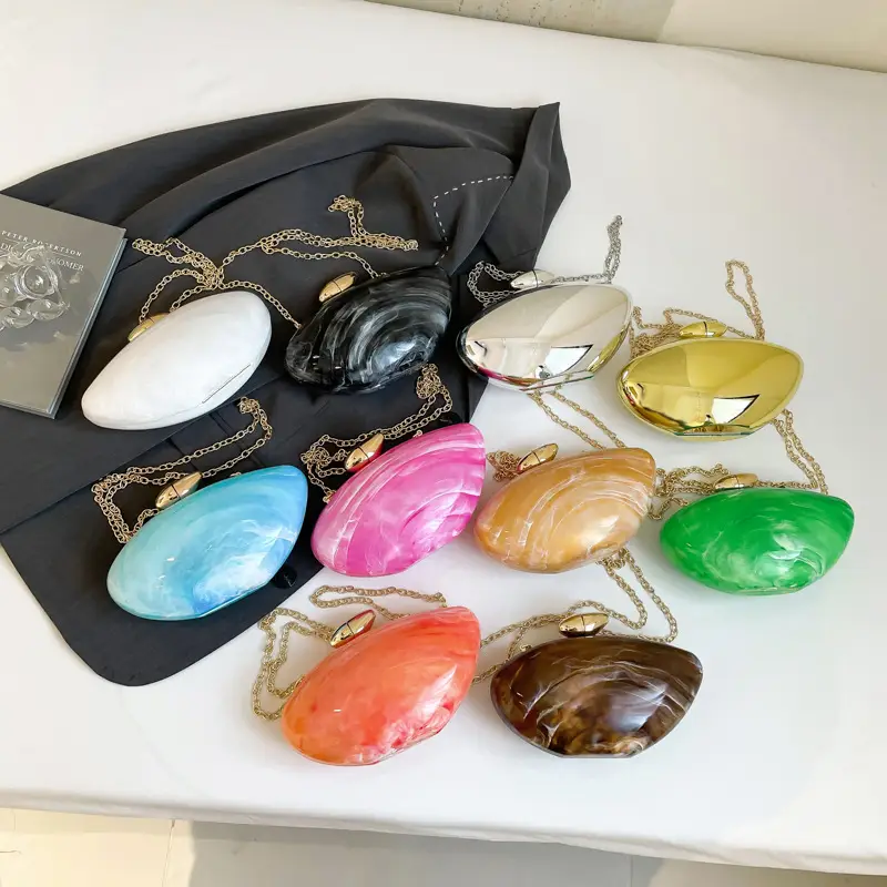 Golden Glass Crossbody Bag for Women Elegant Evening Accessory