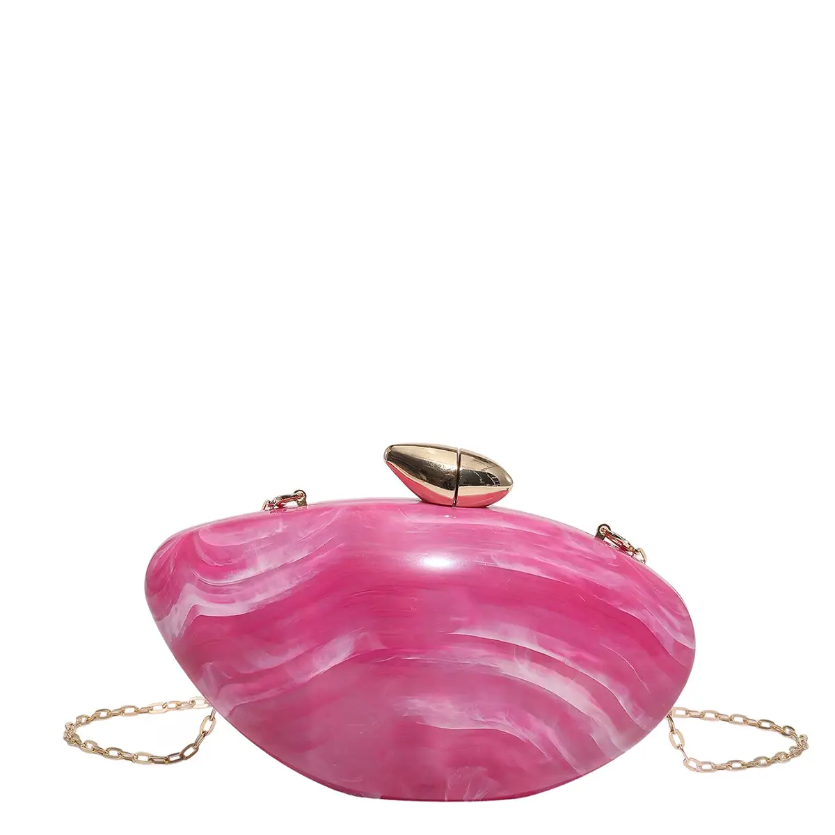 Golden Glass Crossbody Bag for Women Elegant Evening Accessory