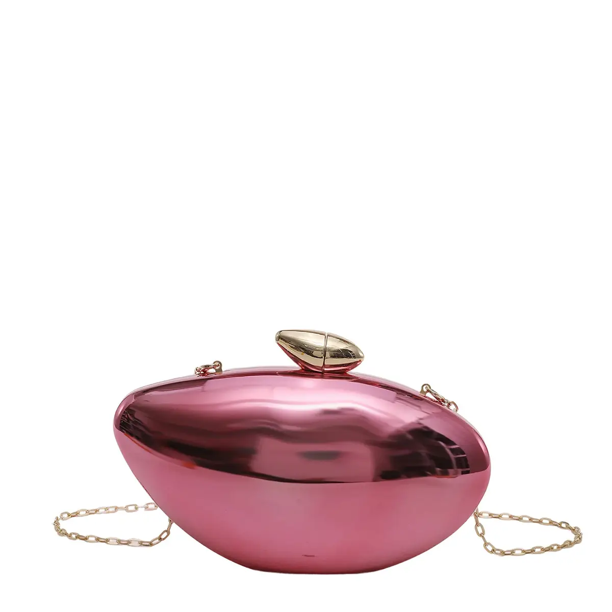 Golden Glass Crossbody Bag for Women Elegant Evening Accessory