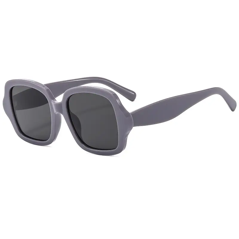 Retro Geometric Black Leopard Print Sunglasses Women - Image 3