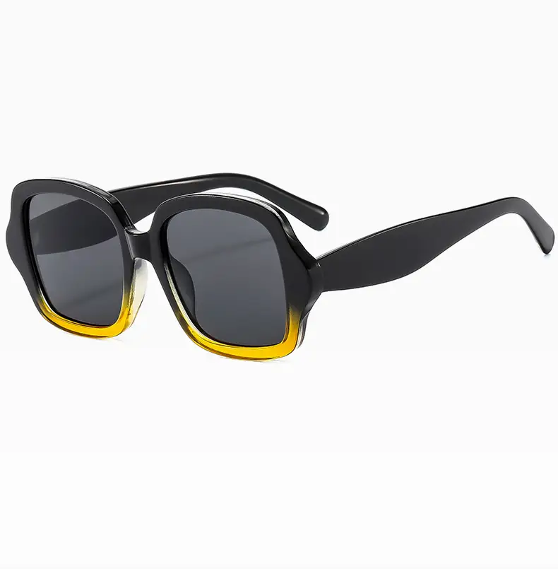 Retro Geometric Black Leopard Print Sunglasses Women — feature 14