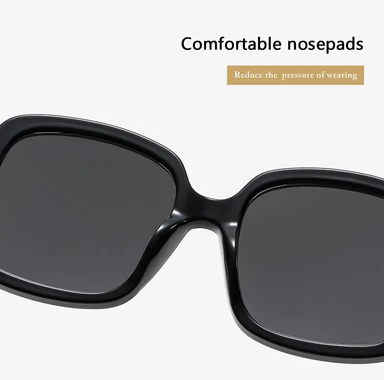 Retro Geometric Black Leopard Print Sunglasses Women — feature 7