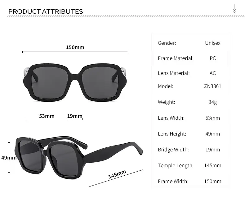 Retro Geometric Black Leopard Print Sunglasses Women — feature 9
