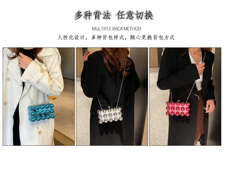 Crossbody Bag with Rhombus Design for Women — feature 11