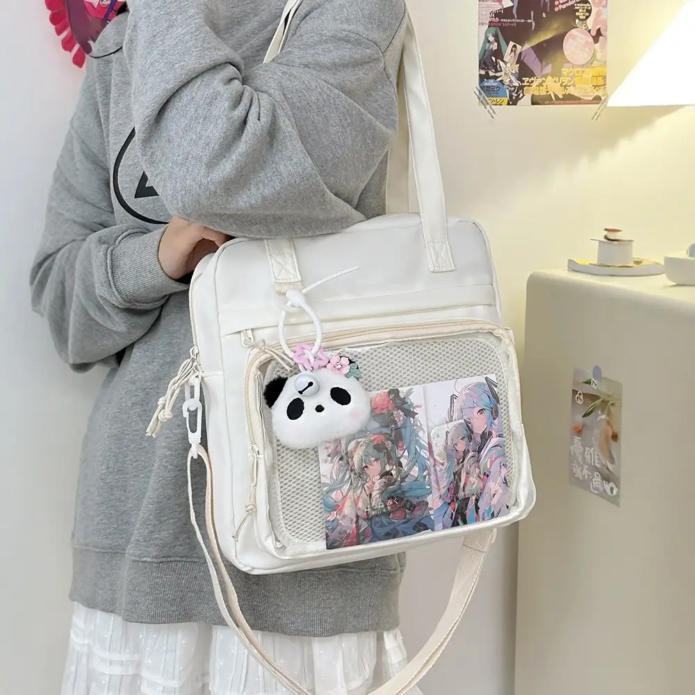 Green Mesh Shoulder Bag for Women - Image 7