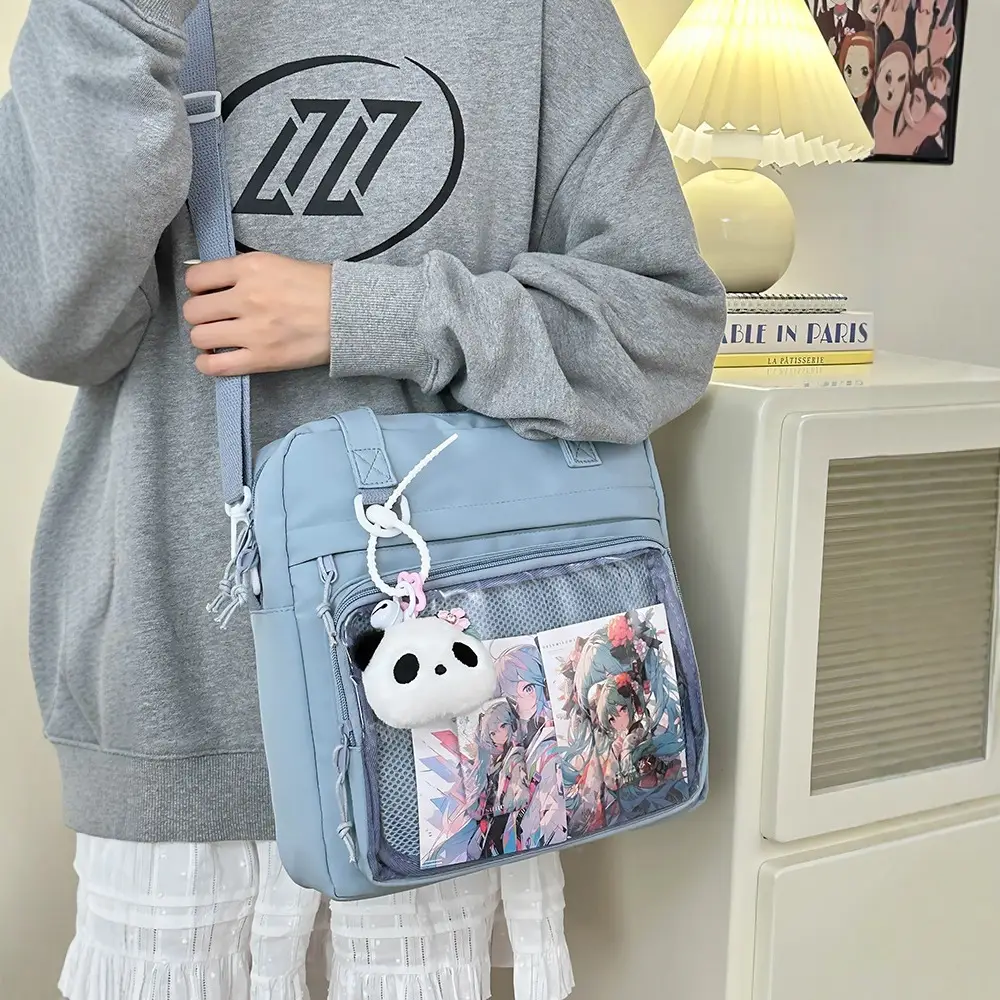 Green Mesh Shoulder Bag for Women - Image 8