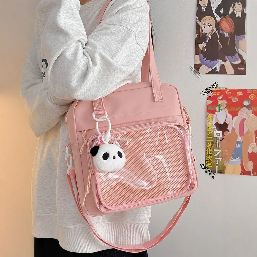 Green Mesh Shoulder Bag for Women - Image 9