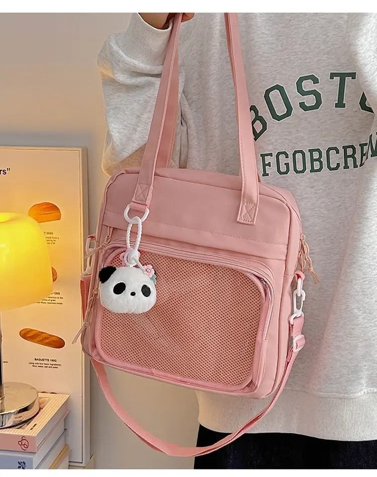 Green Mesh Shoulder Bag for Women — feature 24