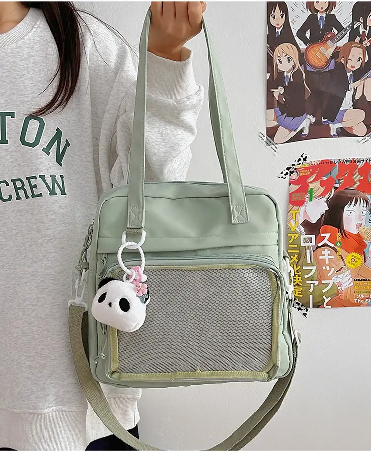 Green Mesh Shoulder Bag for Women — feature 31