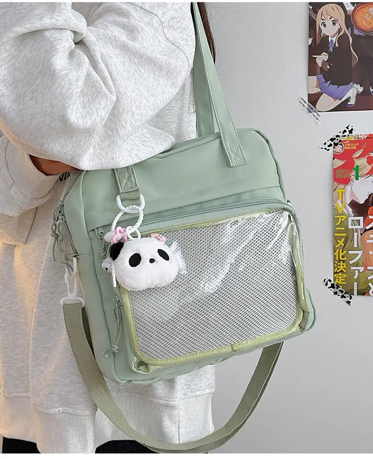 Green Mesh Shoulder Bag for Women — feature 33