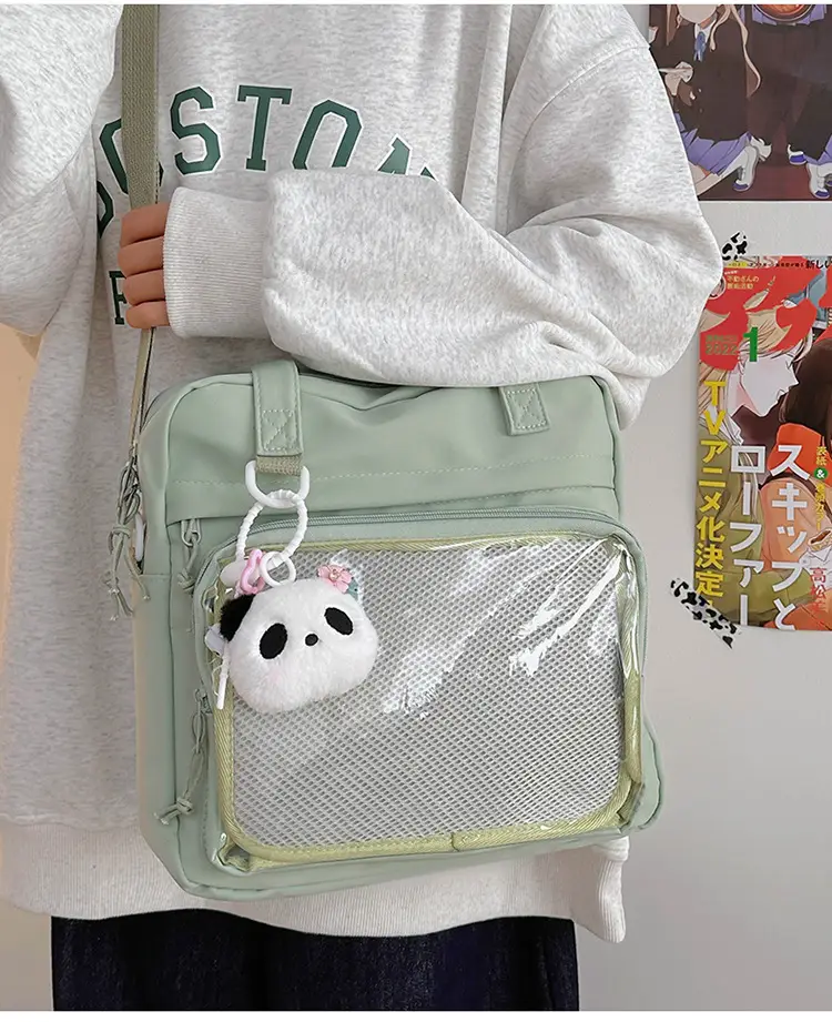 Green Mesh Shoulder Bag for Women — feature 35