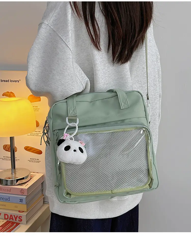 Green Mesh Shoulder Bag for Women — feature 36