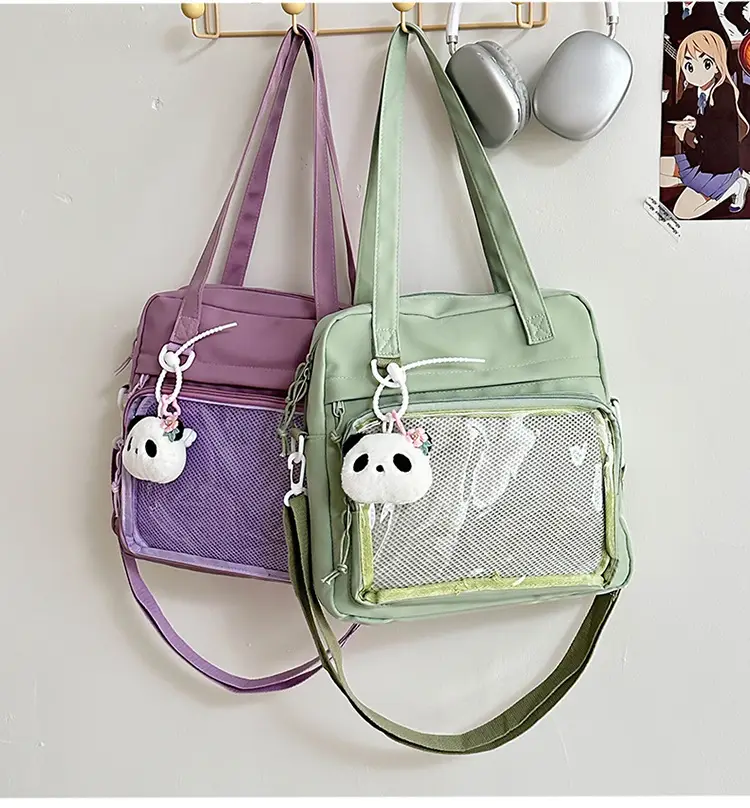Green Mesh Shoulder Bag for Women — feature 38