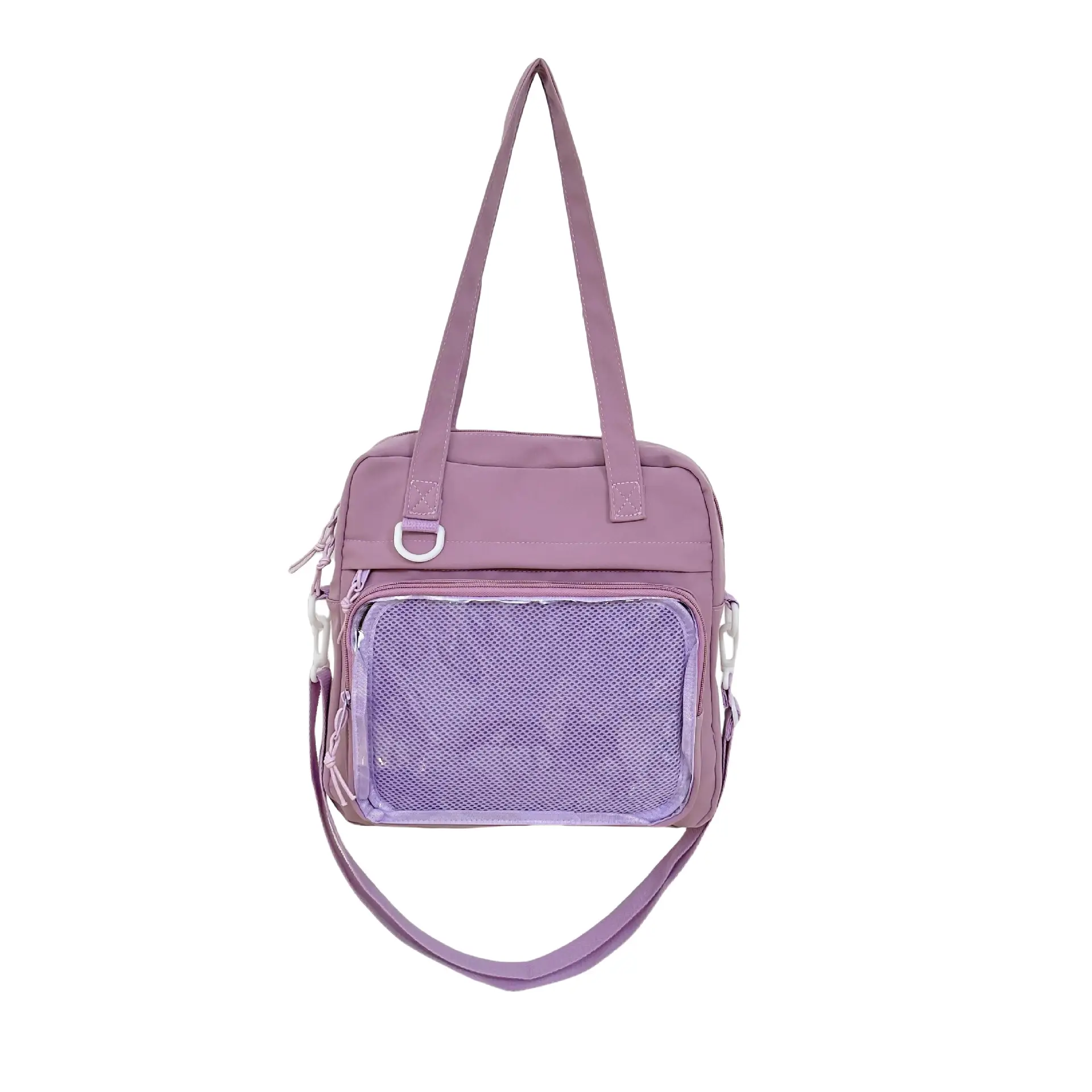 Green Mesh Shoulder Bag for Women - Image 4