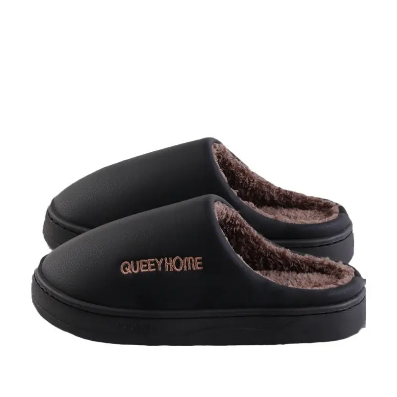Old Man Cotton Slippers Winter Men's Waterproof Thick Bottom Outer Wear Plush Warm Indoor Home Non-slip Cotton Slippers for Women Winter - Image 9
