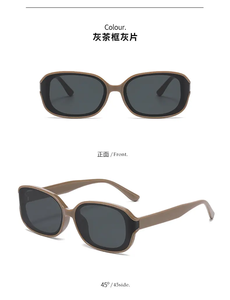 New Retro Cat's Eye Sunglasses Anti-UV Big Face Slim — feature 11