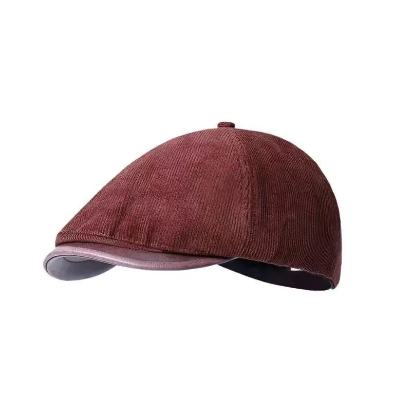 Autumn Winter Vintage Corduroy Forward Cap for Men Women - Image 5