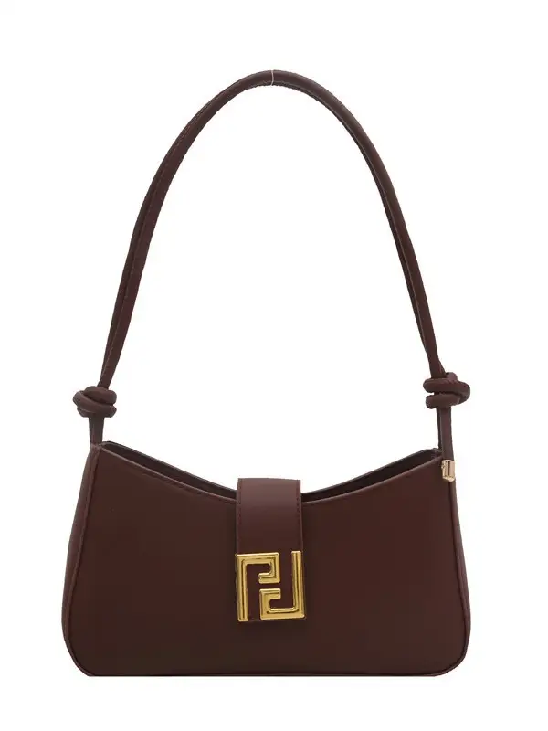 Women's Brown Fendi Style Shoulder Crossbody Bag