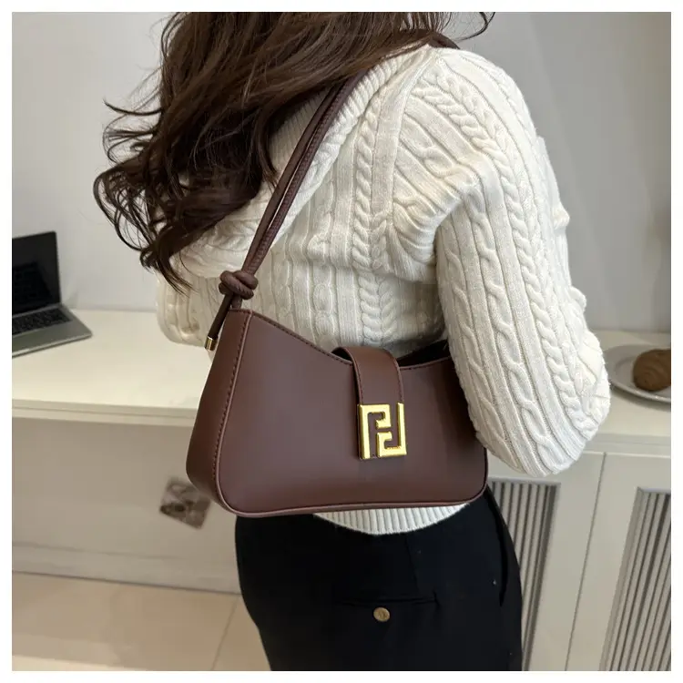 Women's Brown Fendi Style Shoulder Crossbody Bag — feature 8