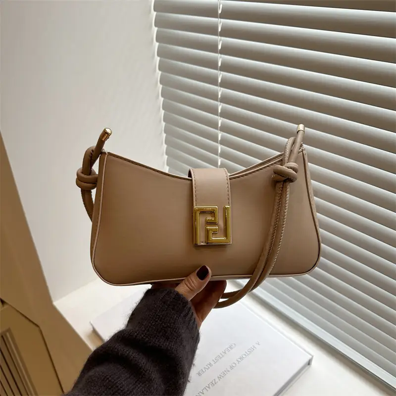 Women's Brown Fendi Style Shoulder Crossbody Bag