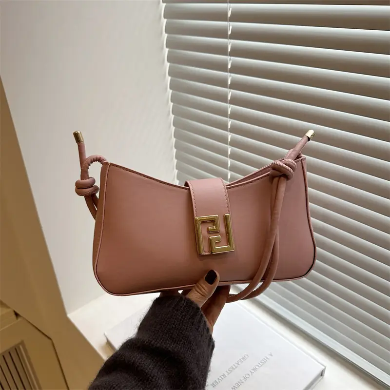 Women's Brown Fendi Style Shoulder Crossbody Bag
