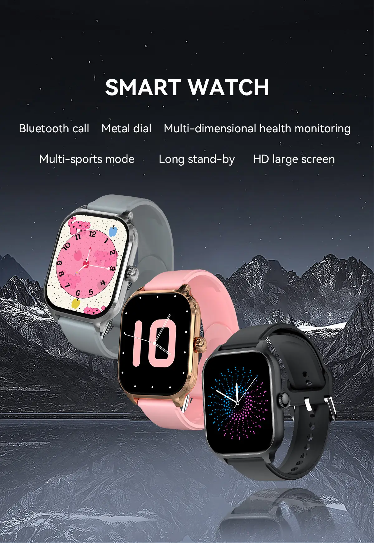 Multi-Style Smart Watch with Bluetooth Call & Sports Features — feature 5