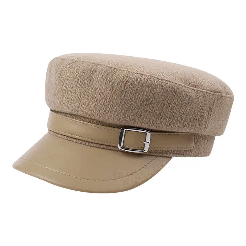 Women Woolen Peaked Cap Autumn Winter 9cm High - Image 9