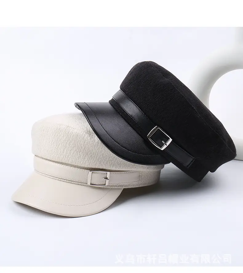 Women Woolen Peaked Cap Autumn Winter 9cm High — feature 29
