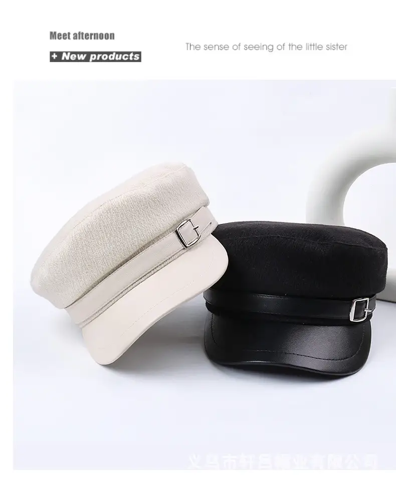 Women Woolen Peaked Cap Autumn Winter 9cm High — feature 30