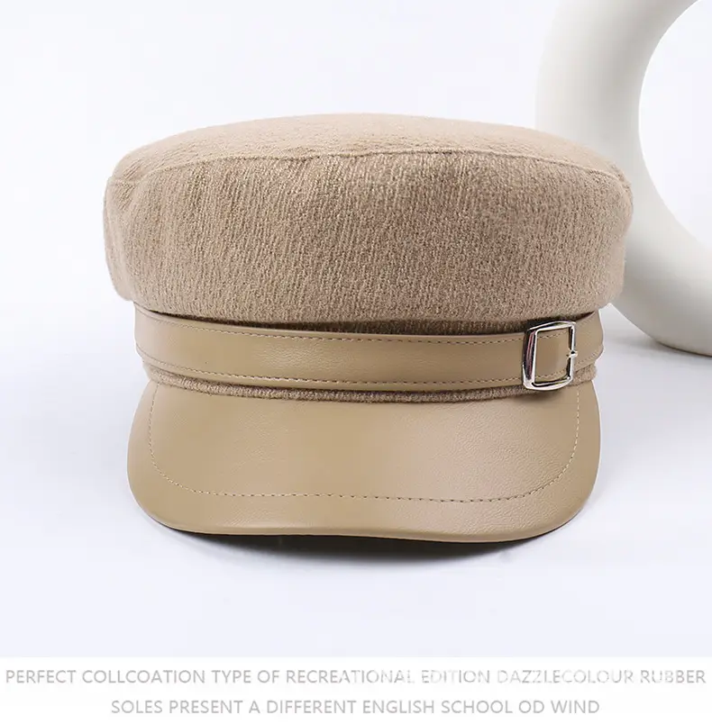 Women Woolen Peaked Cap Autumn Winter 9cm High — feature 35