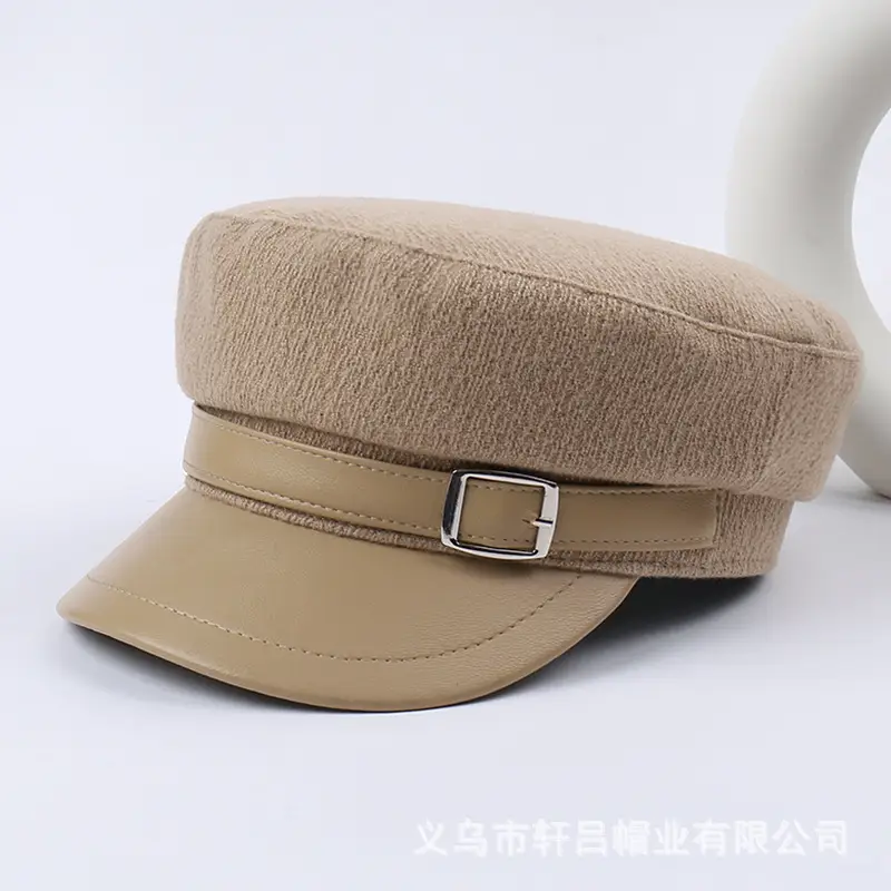 Women Woolen Peaked Cap Autumn Winter 9cm High - Image 3