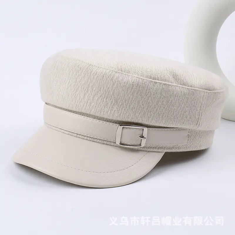 Women Woolen Peaked Cap Autumn Winter 9cm High - Image 4