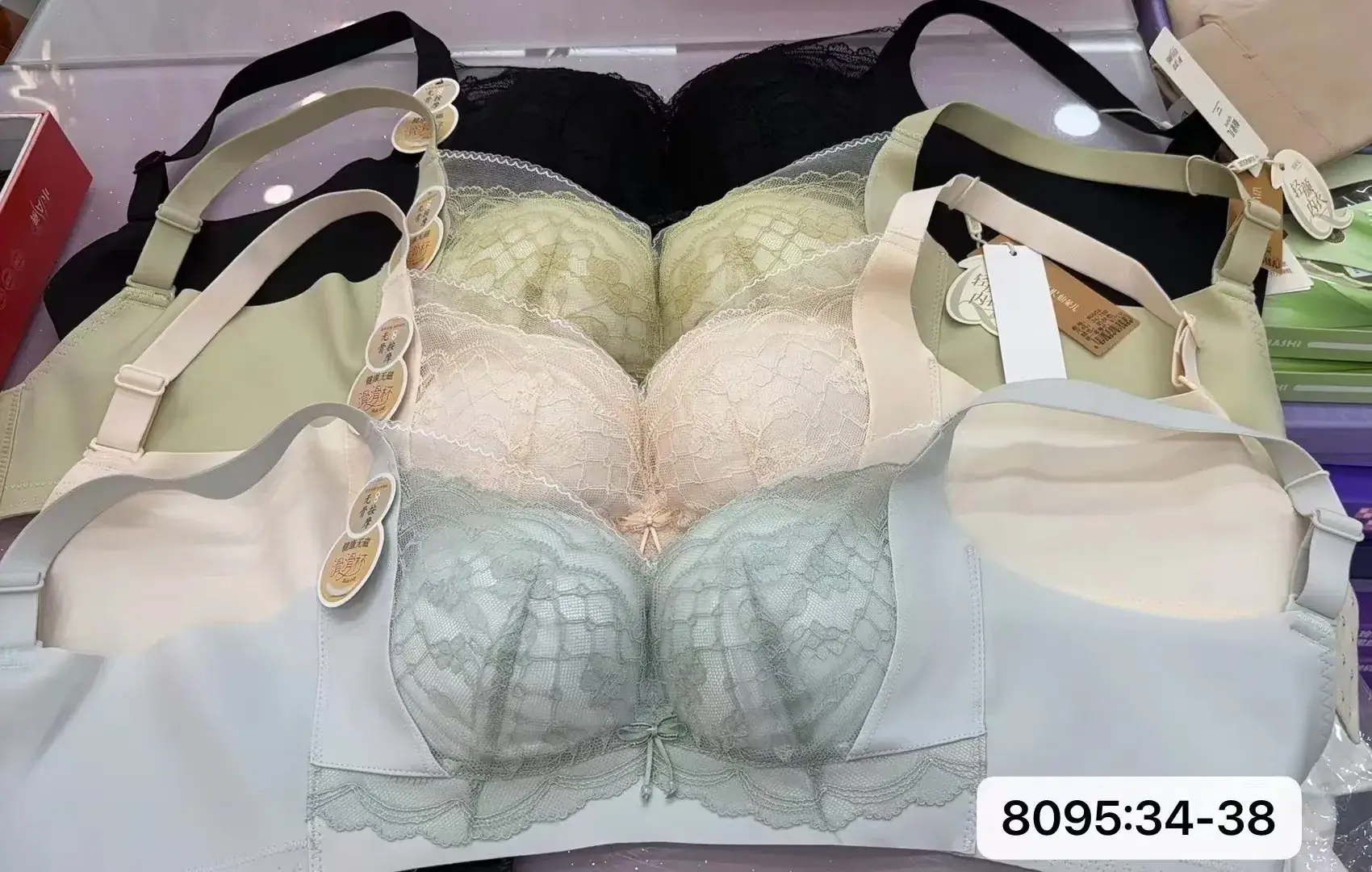 New Sexy Lace Push Up Bra Medium Thick Adjustable — feature 9