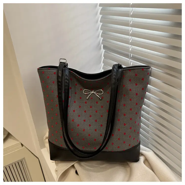 Women's Polka Dot Shoulder Tote Bag 2024 Autumn Winter — feature 12