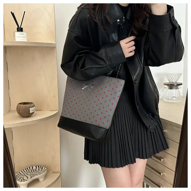 Women's Polka Dot Shoulder Tote Bag 2024 Autumn Winter — feature 20