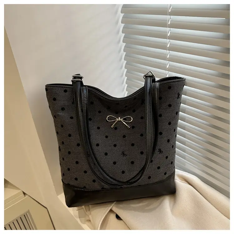 Women's Polka Dot Shoulder Tote Bag 2024 Autumn Winter — feature 8