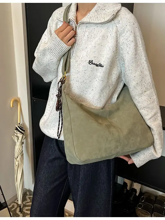 Pink Crossbody Tote Bag for Women Autumn Winter - Image 5