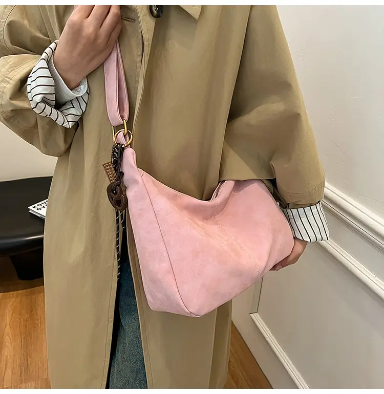 Pink Crossbody Tote Bag for Women Autumn Winter — feature 16