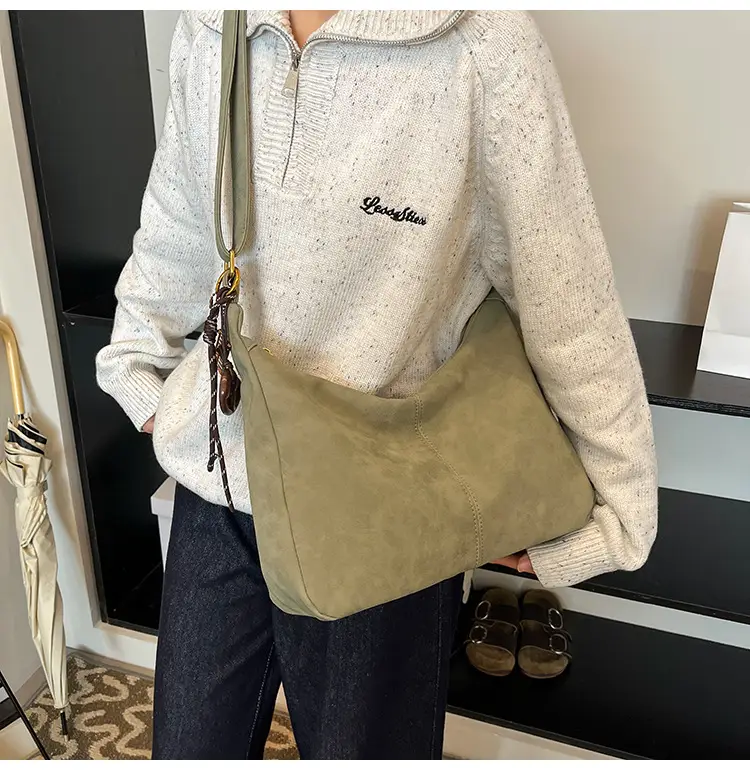 Pink Crossbody Tote Bag for Women Autumn Winter — feature 23